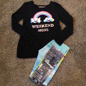 Justice two piece outfit